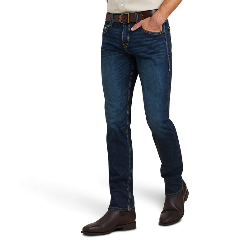 Pantalones Vaqueros Ariat M8 Modern Tekstretch Brawley Slim Leg Azules Oscuro Hombre - Chile 436-BDJ